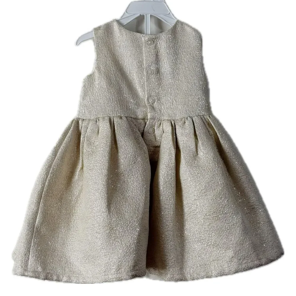 Carter's Cream Formal Dress with Elegant‎ Design